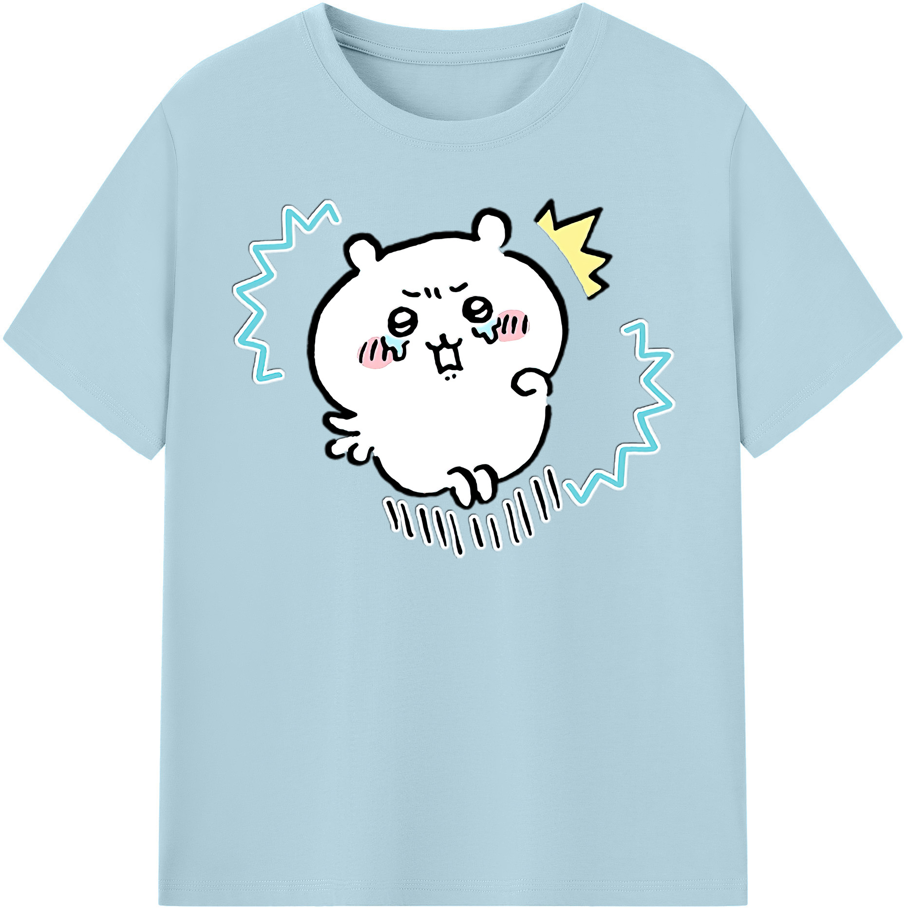（画像用） ちいかわ ちいかわ Chii-kawa chiikawa 綿100％半袖Tシャツ（フロントプリント）